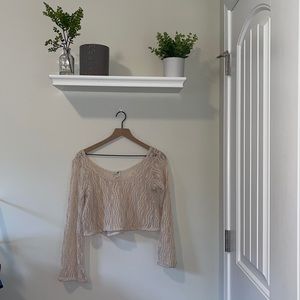 4 for 25🌻LA hearts cream crochet top